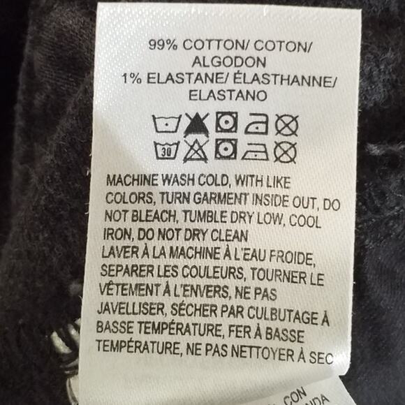 Lucky Brand Womens Size 2/26 Button Fly 90s Loose High Rise Straight Black - Picture 11 of 11